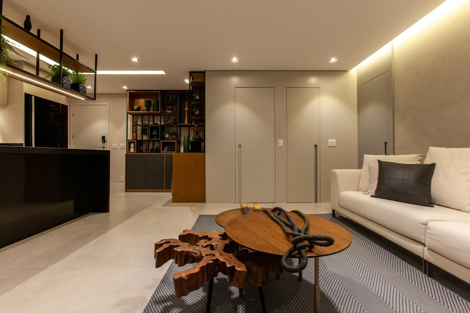 Estar — Marcenaria — Apartamento S|R (70 m²), Aclimação — ML Arquitetos Associados
