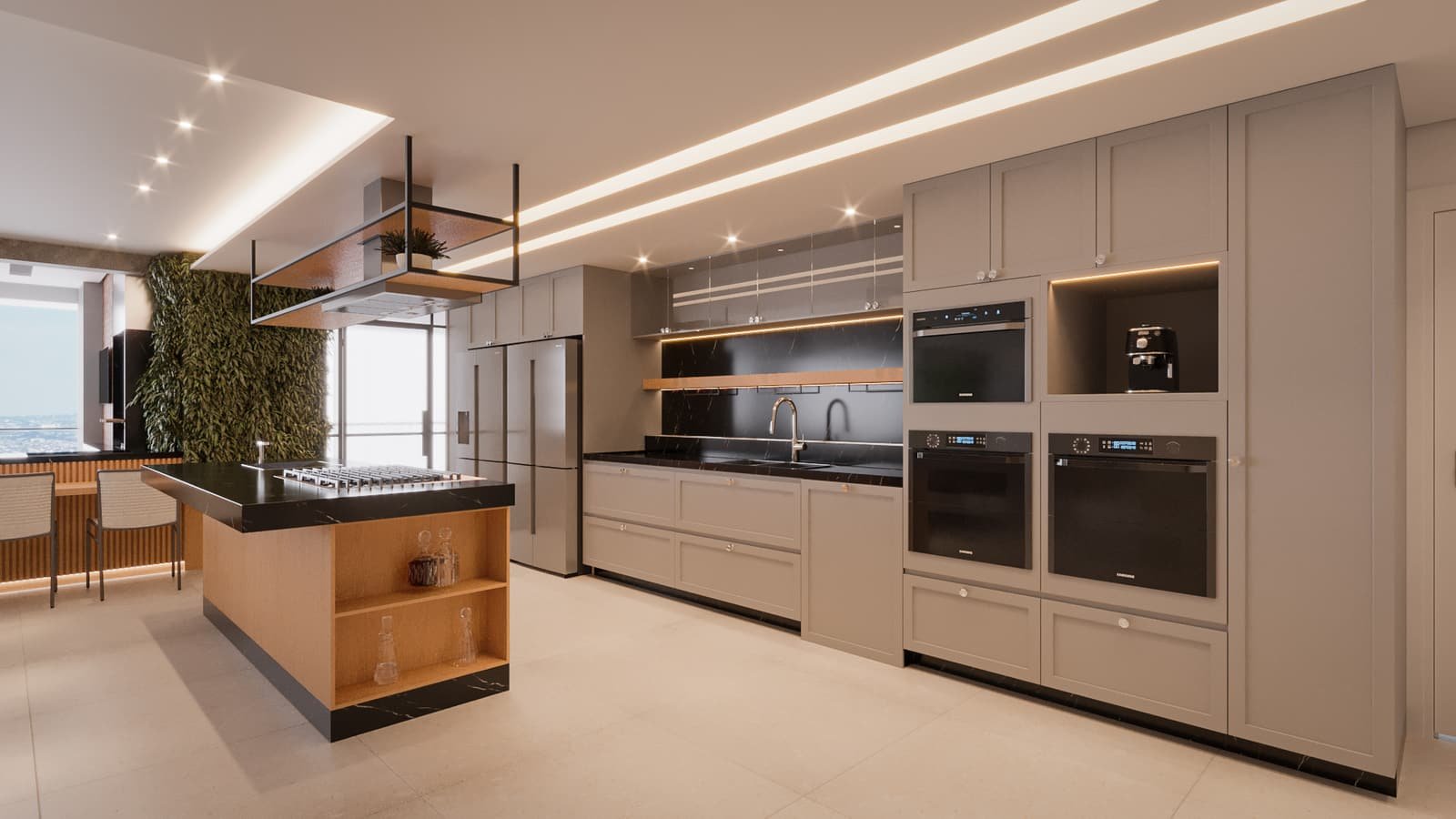 Cozinha — Apartamento M|F, Brooklin — ML Arquitetos Associados